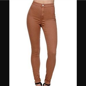 Terra Cotta High Waisted Jeans